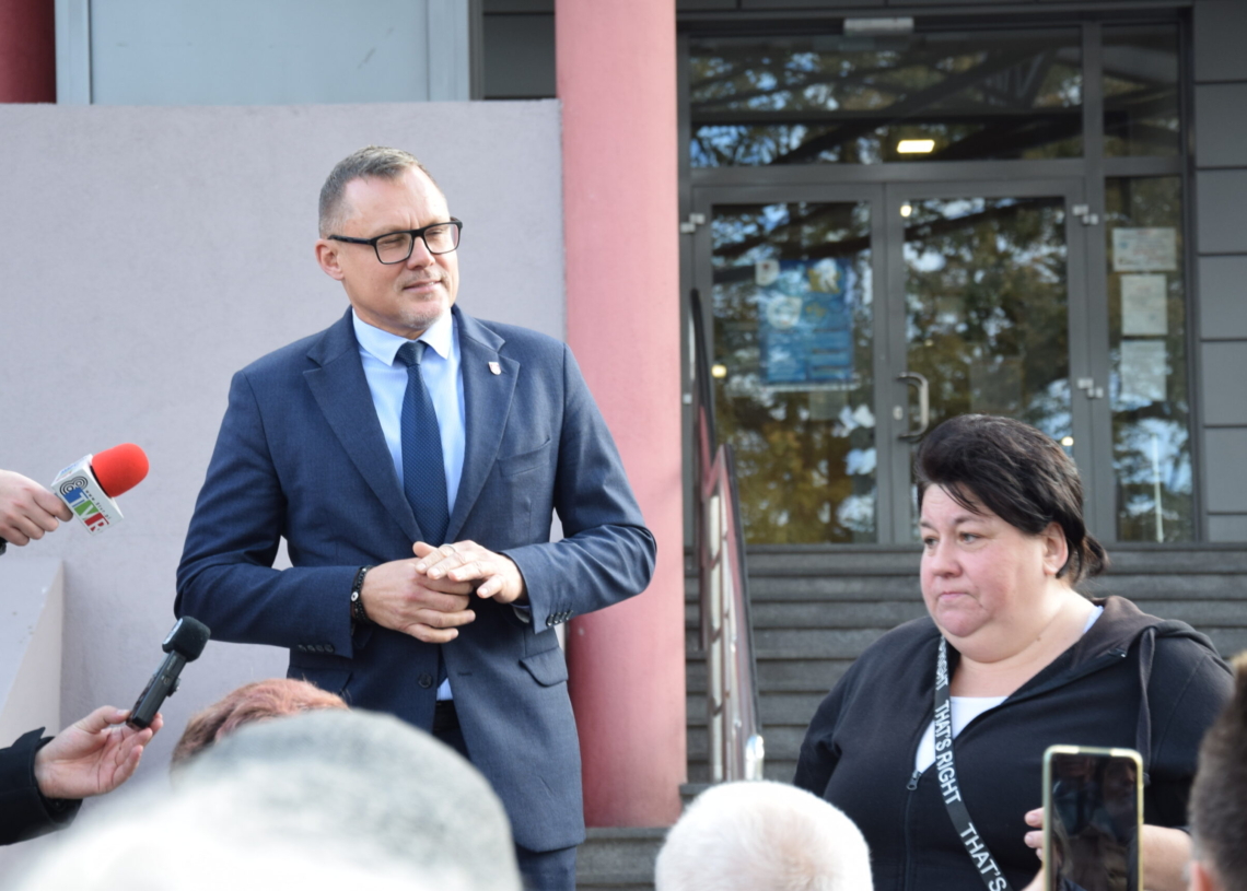 Protest przeciwko podwyżce stawek czynszów w Sieradzu