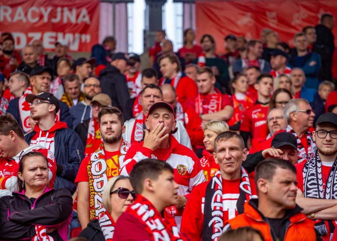 Widzew Łódź – Zagłębie Lubin na trybunach. Tak dopingowali kibice [ZDJĘCIA]