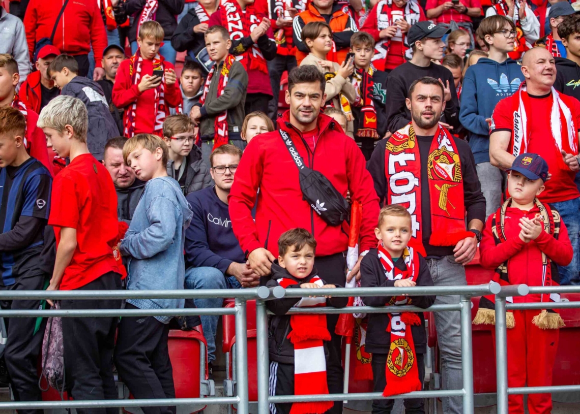 Widzew Łódź – Zagłębie Lubin na trybunach. Tak dopingowali kibice [ZDJĘCIA]