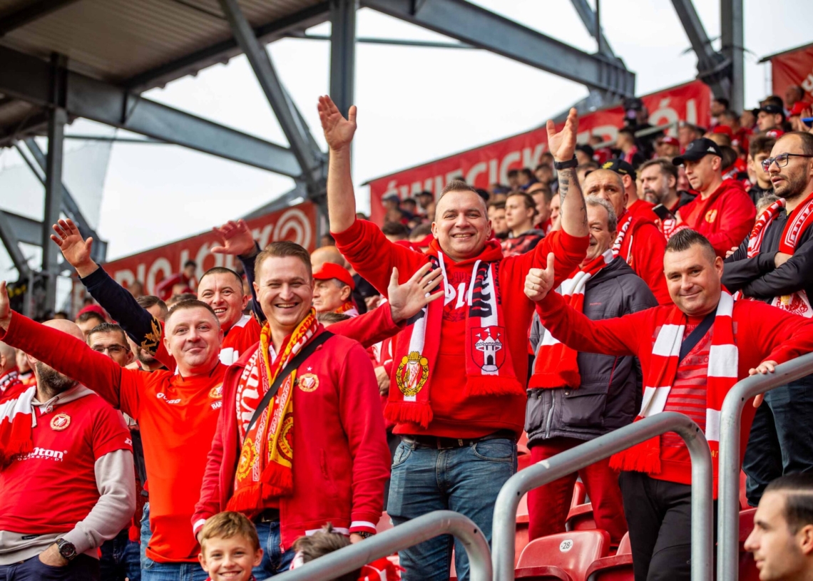 Widzew Łódź – Zagłębie Lubin na trybunach. Tak dopingowali kibice [ZDJĘCIA]