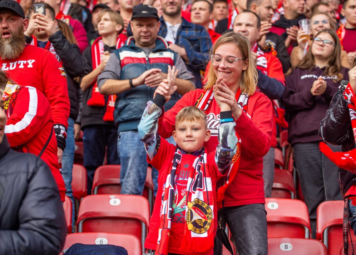 Widzew Łódź – Zagłębie Lubin na trybunach. Tak dopingowali kibice [ZDJĘCIA]
