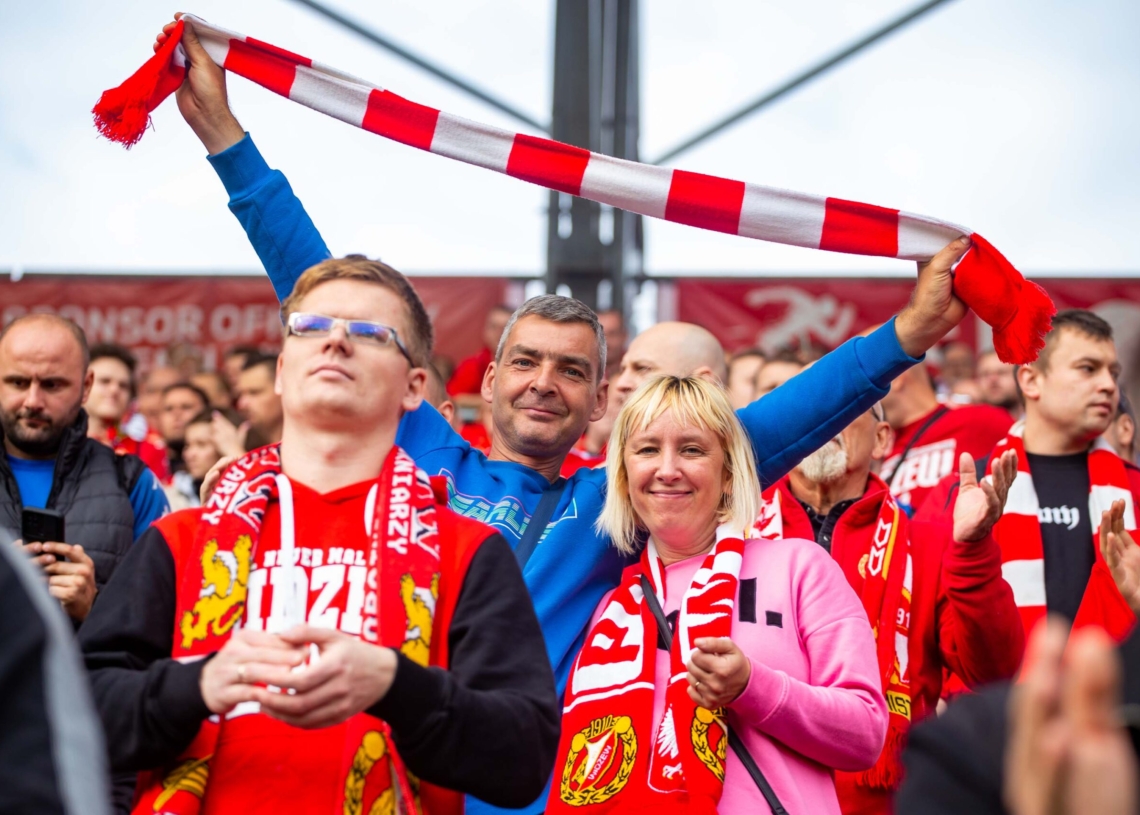 Widzew Łódź – Zagłębie Lubin na trybunach. Tak dopingowali kibice [ZDJĘCIA]