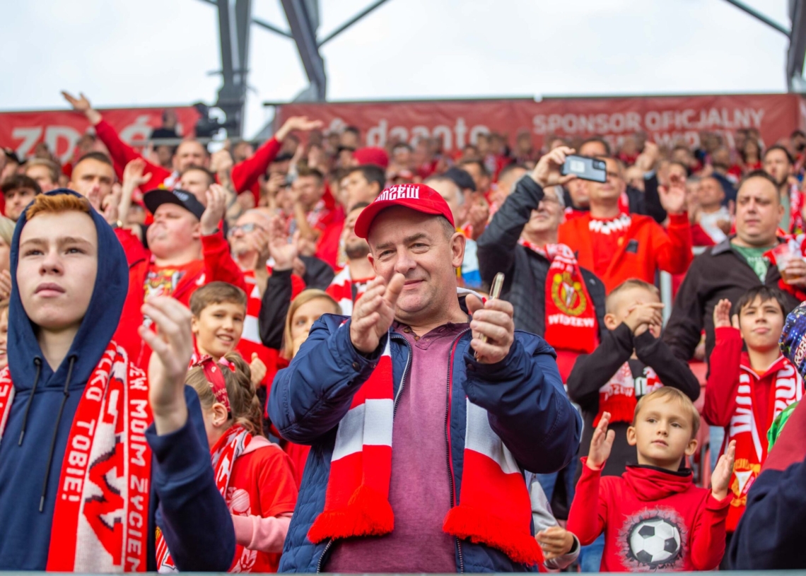 Widzew Łódź – Zagłębie Lubin na trybunach. Tak dopingowali kibice [ZDJĘCIA]