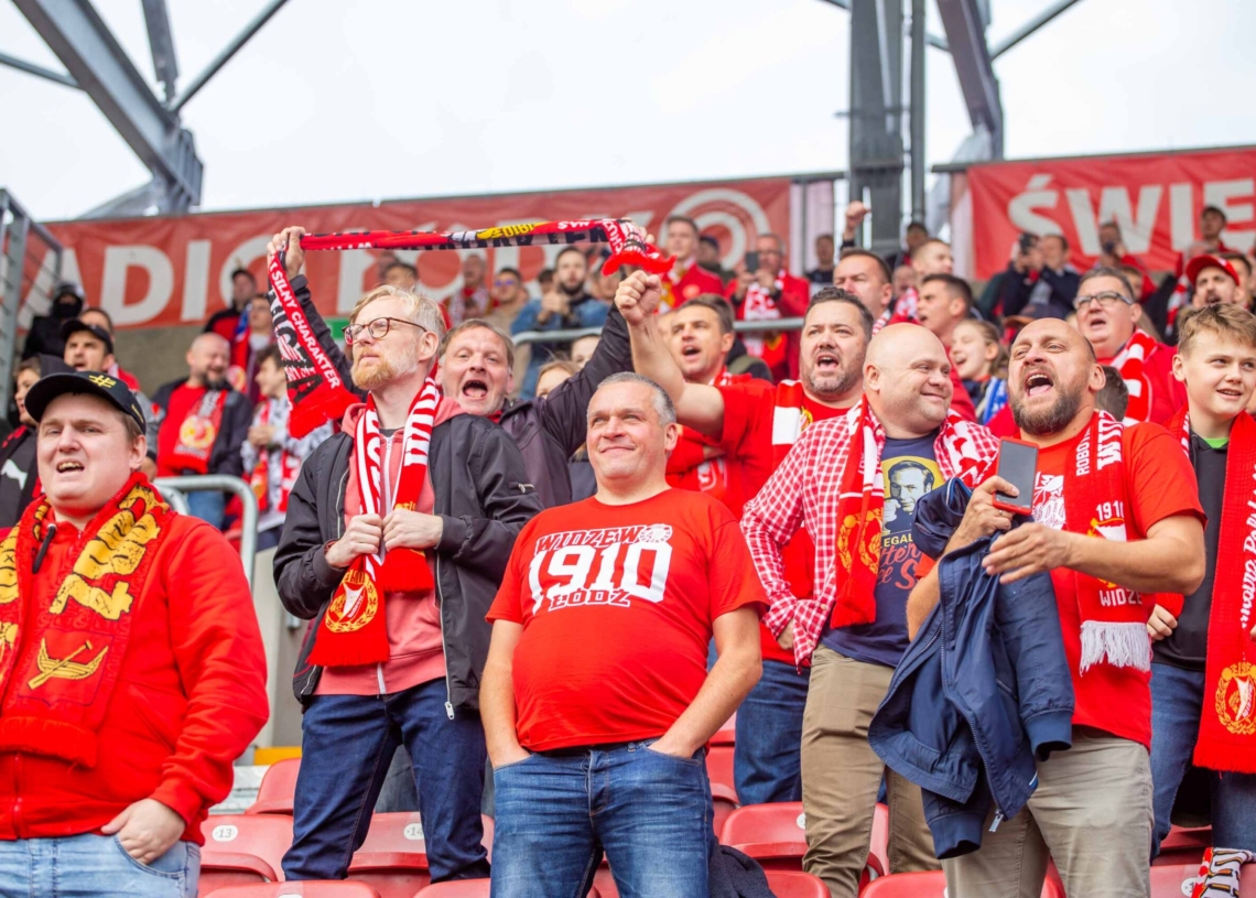 Widzew Łódź – Zagłębie Lubin na trybunach. Tak dopingowali kibice [ZDJĘCIA]