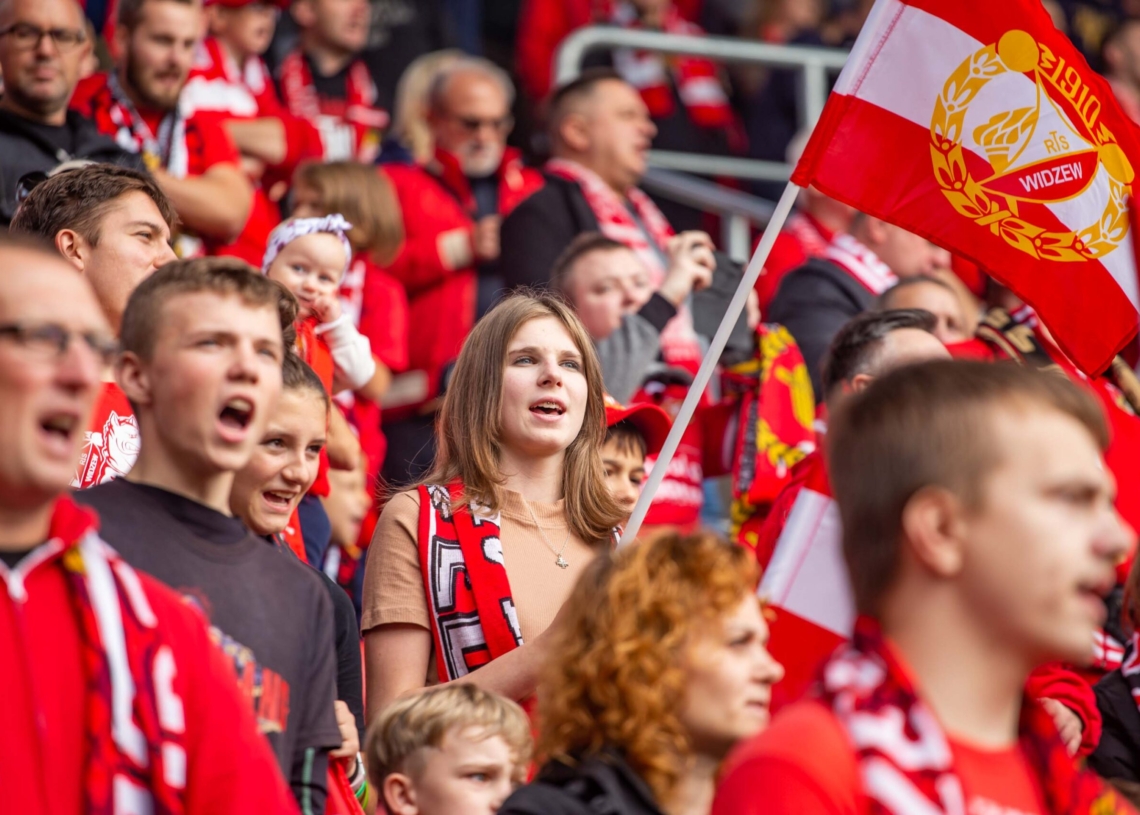 Widzew Łódź – Zagłębie Lubin na trybunach. Tak dopingowali kibice [ZDJĘCIA]