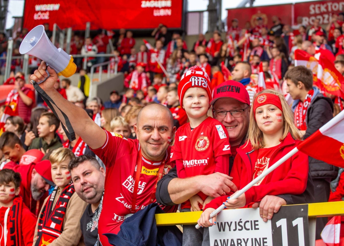 Widzew Łódź – Zagłębie Lubin na trybunach. Tak dopingowali kibice [ZDJĘCIA]