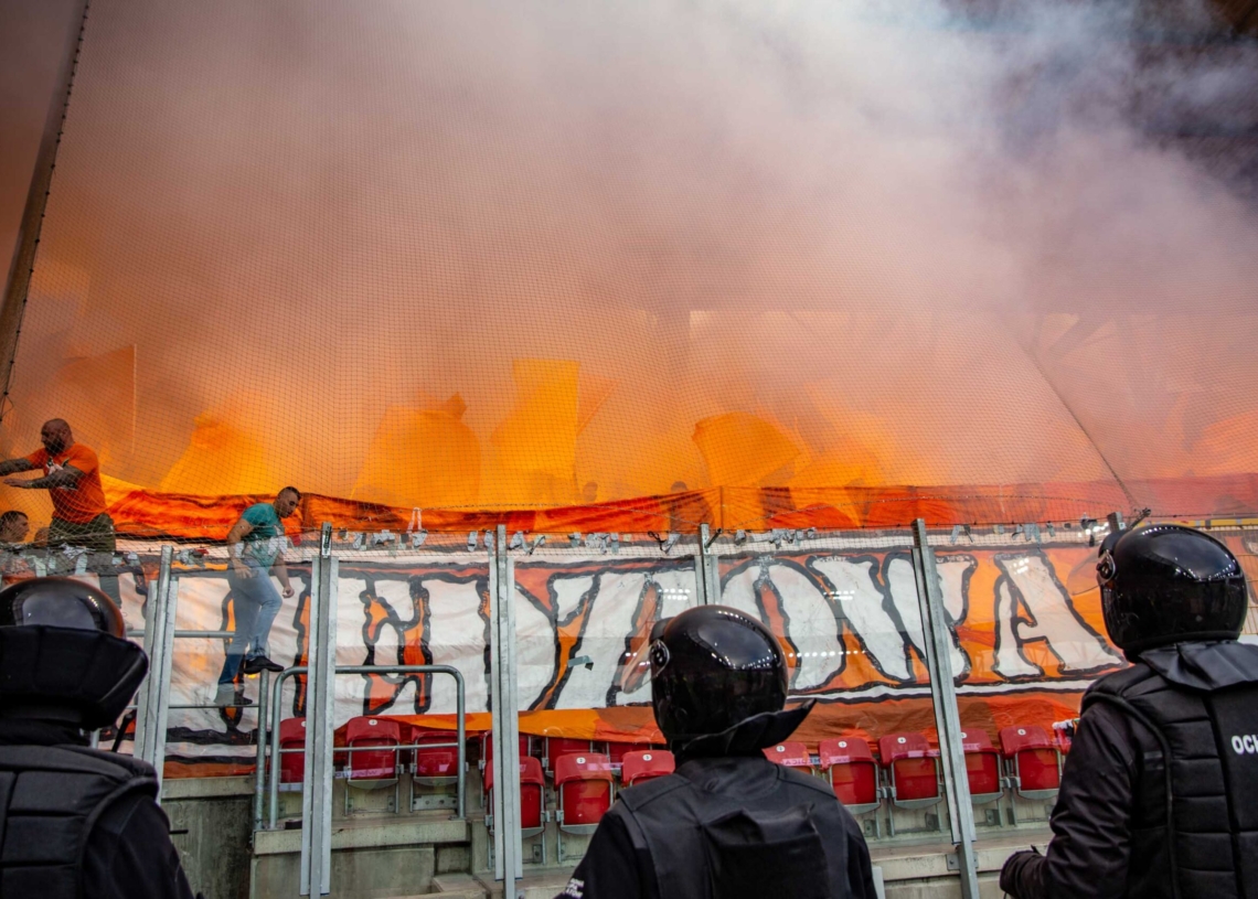 Widzew Łódź – Zagłębie Lubin na trybunach. Tak dopingowali kibice [ZDJĘCIA]