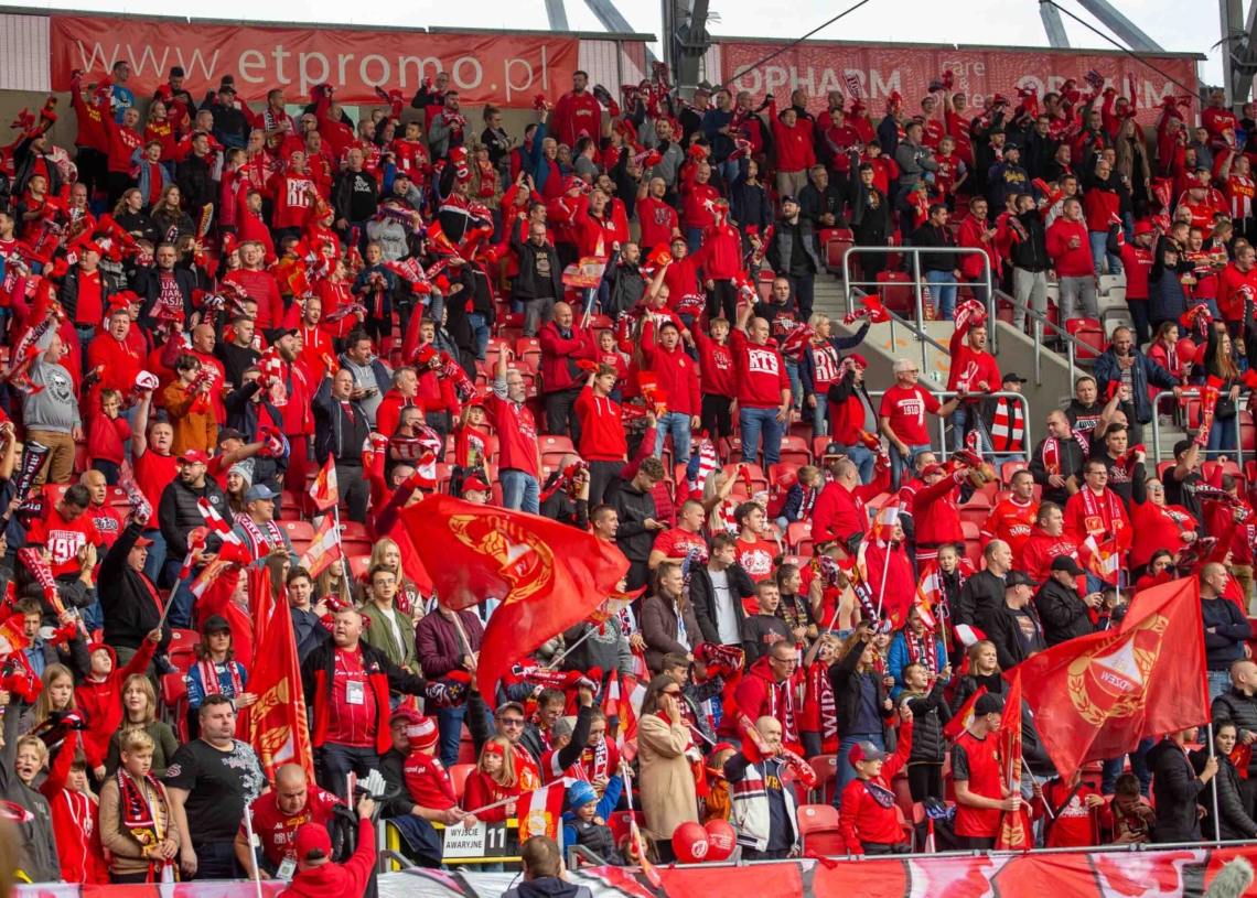Widzew Łódź – Zagłębie Lubin na trybunach. Tak dopingowali kibice [ZDJĘCIA]