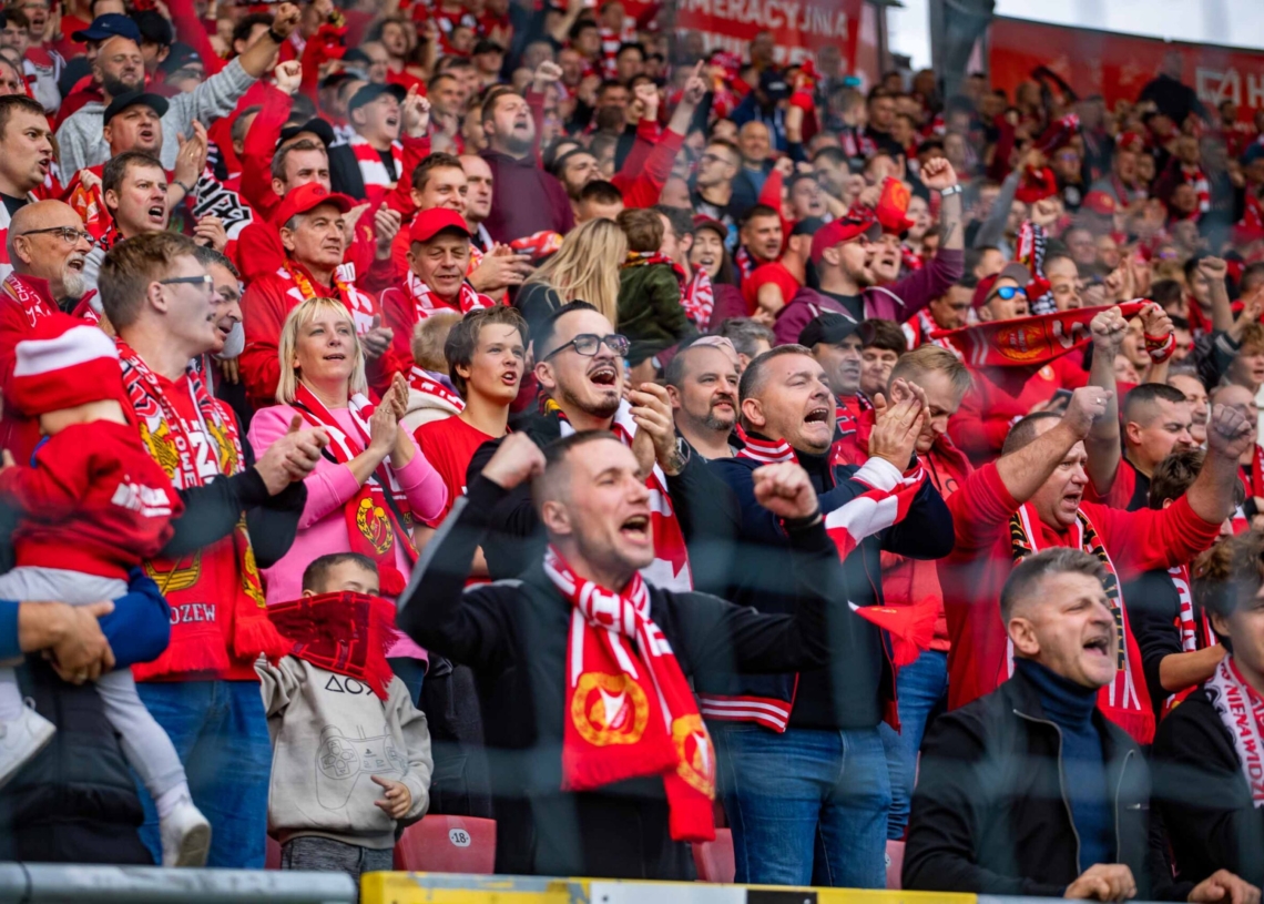 Widzew Łódź – Zagłębie Lubin na trybunach. Tak dopingowali kibice [ZDJĘCIA]