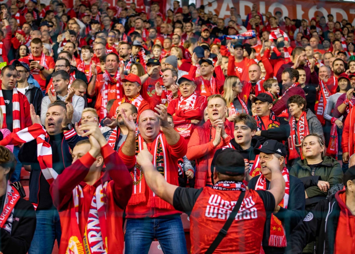 Widzew Łódź – Zagłębie Lubin na trybunach. Tak dopingowali kibice [ZDJĘCIA]