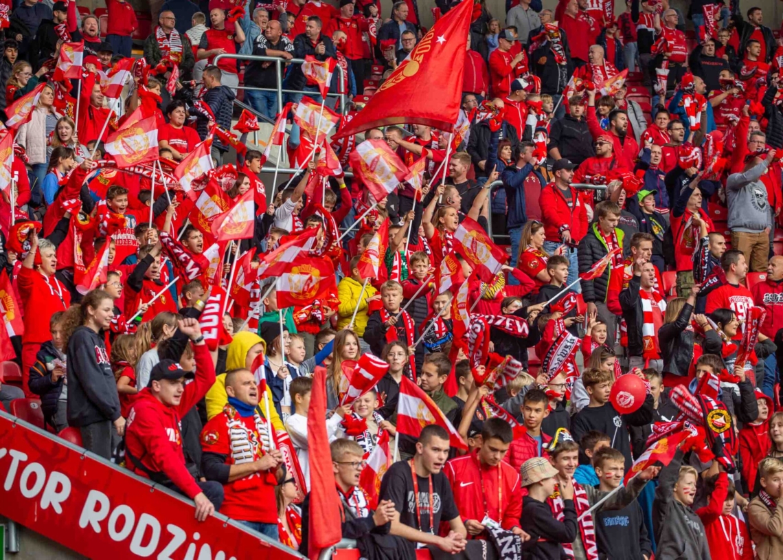Widzew Łódź – Zagłębie Lubin na trybunach. Tak dopingowali kibice [ZDJĘCIA]