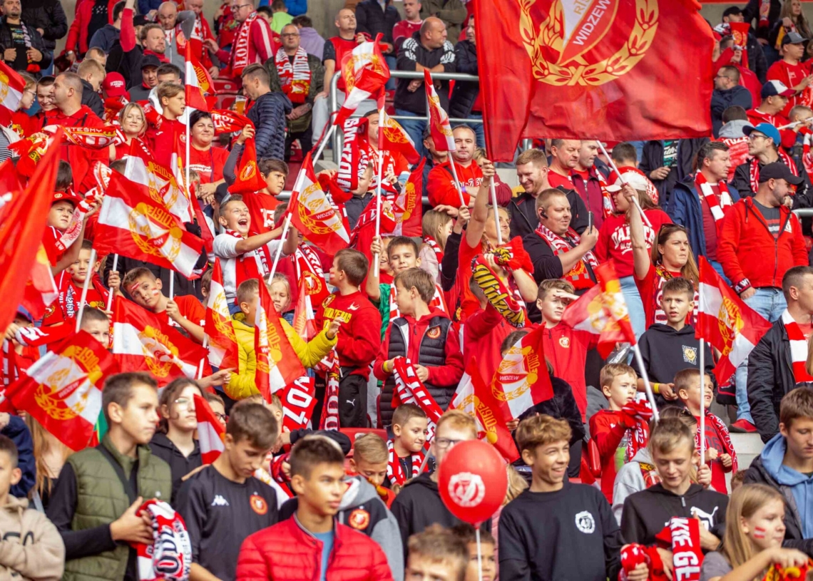 Widzew Łódź – Zagłębie Lubin na trybunach. Tak dopingowali kibice [ZDJĘCIA]