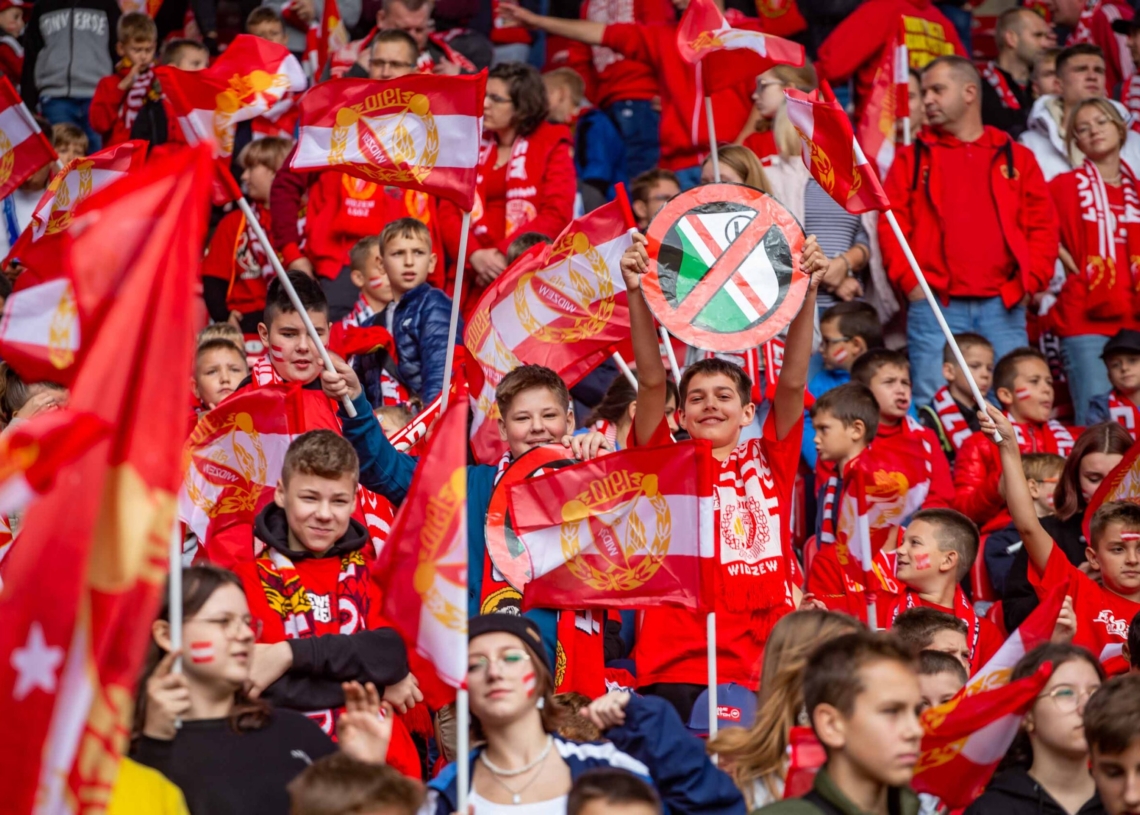 Widzew Łódź – Zagłębie Lubin na trybunach. Tak dopingowali kibice [ZDJĘCIA]