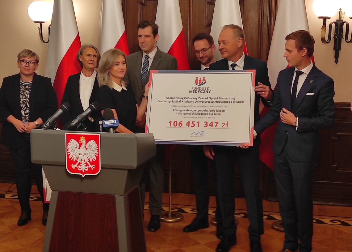 Dwa łódzkie szpitale otrzymały dotację z Funduszu Medycznego w wysokości 370,5 mln zł