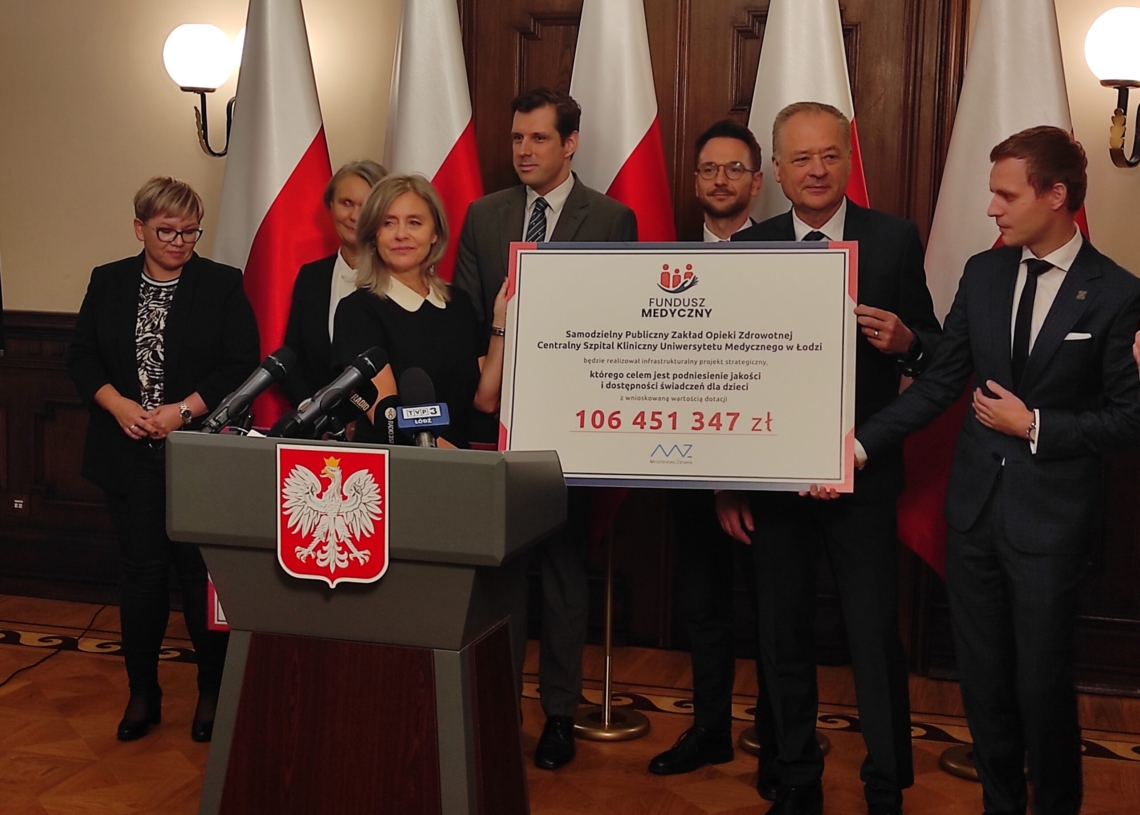 Dwa łódzkie szpitale otrzymały dotację z Funduszu Medycznego w wysokości 370,5 mln zł