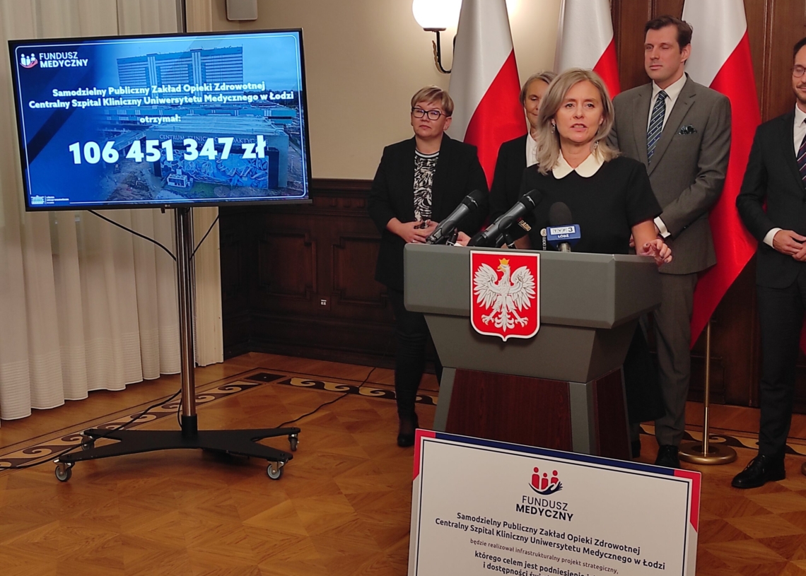 Dwa łódzkie szpitale otrzymały dotację z Funduszu Medycznego w wysokości 370,5 mln zł