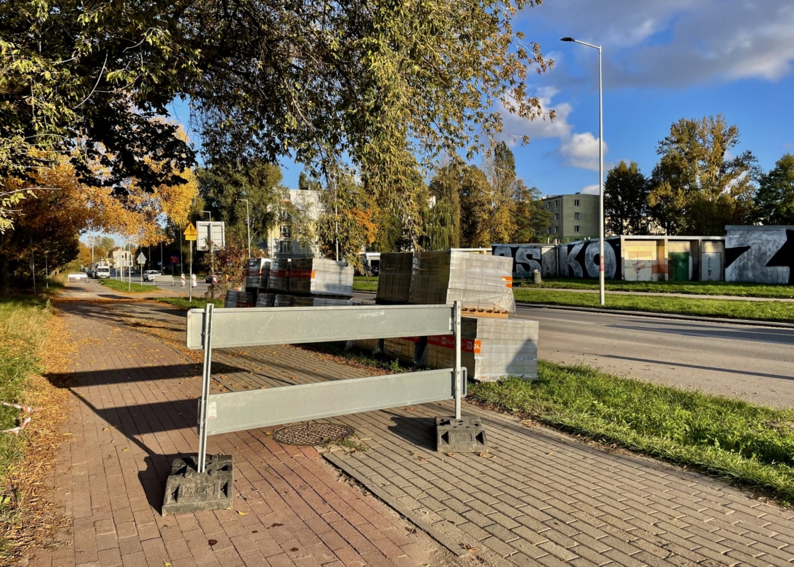 Od niedzieli (16 października) zamknięta będzie Kasprzaka. Wyłączony z ruchu zostanie odcinek 300 m 1 Od niedzieli zamknięta będzie Kasprzaka