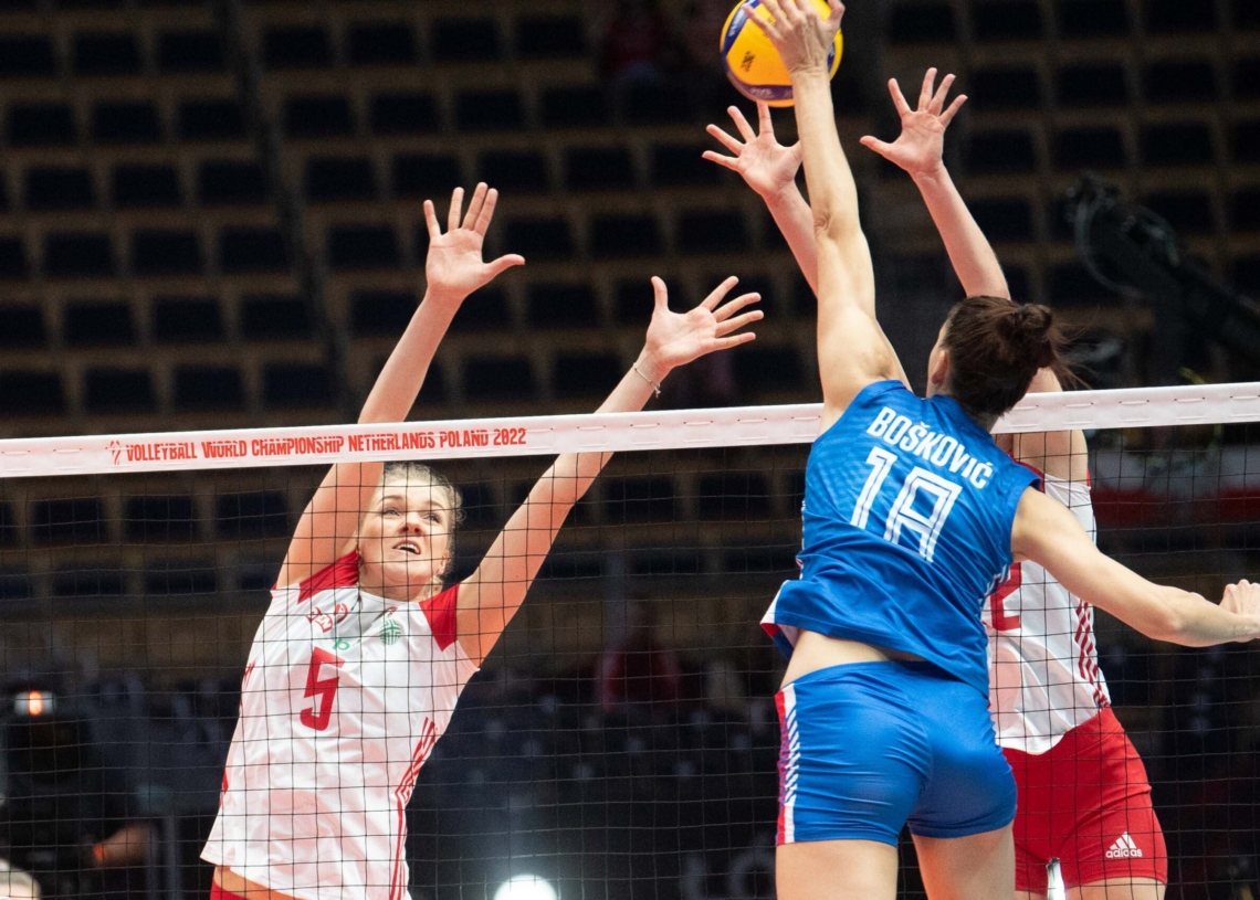 Polskie siatkarki przegrały z Serbkami 0:3 w łódzkiej Atlas Arenie