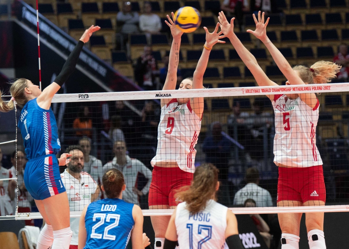 Polskie siatkarki przegrały z Serbkami 0:3 w łódzkiej Atlas Arenie