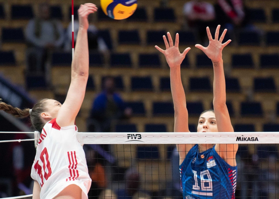 Polskie siatkarki przegrały z Serbkami 0:3 w łódzkiej Atlas Arenie