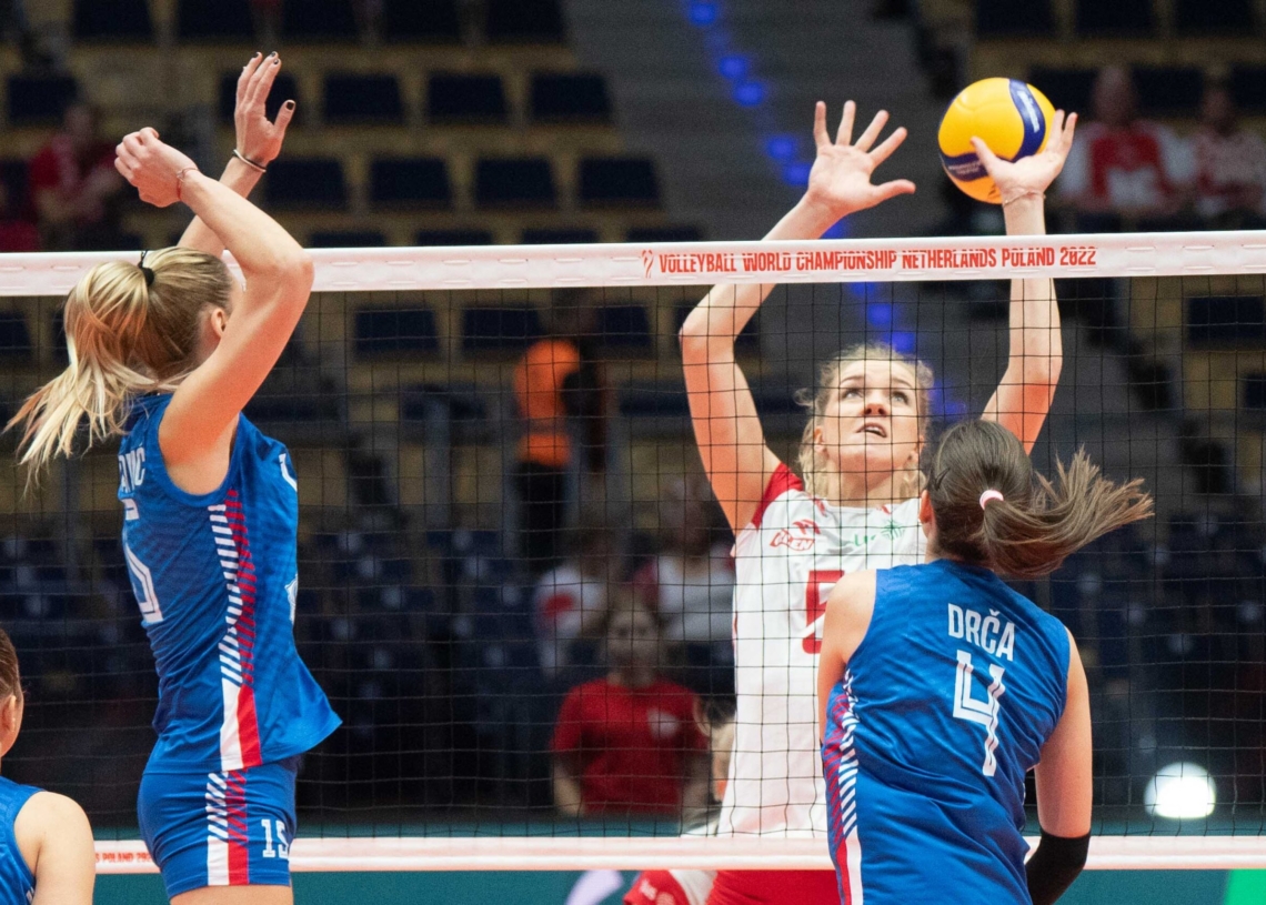 Polskie siatkarki przegrały z Serbkami 0:3 w łódzkiej Atlas Arenie