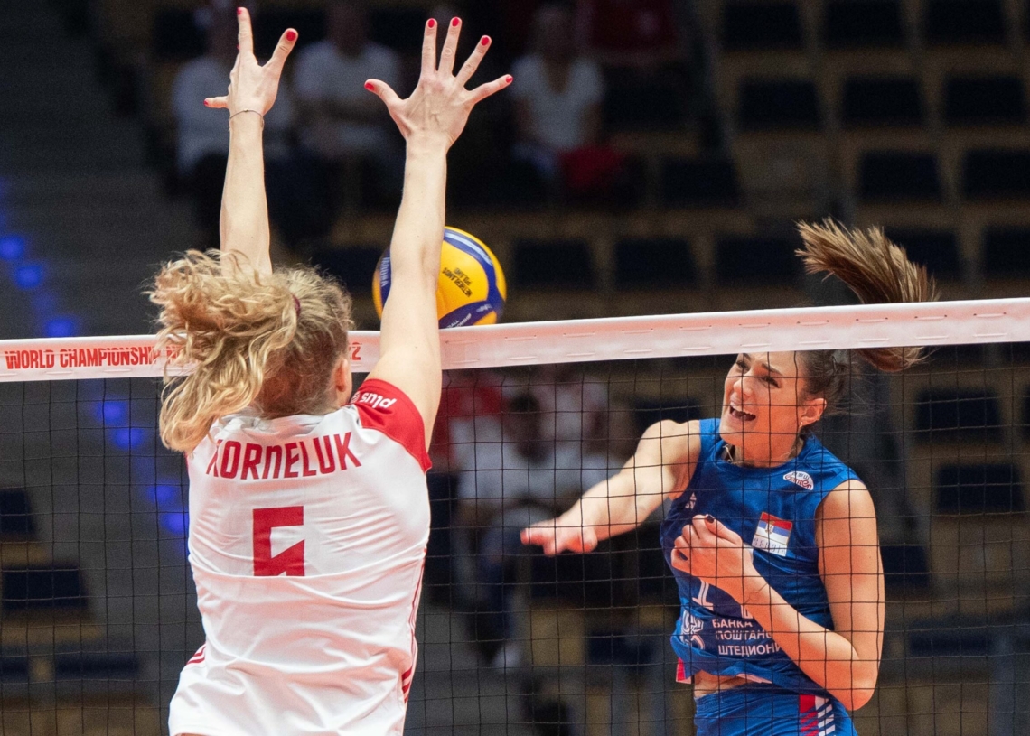 Polskie siatkarki przegrały z Serbkami 0:3 w łódzkiej Atlas Arenie