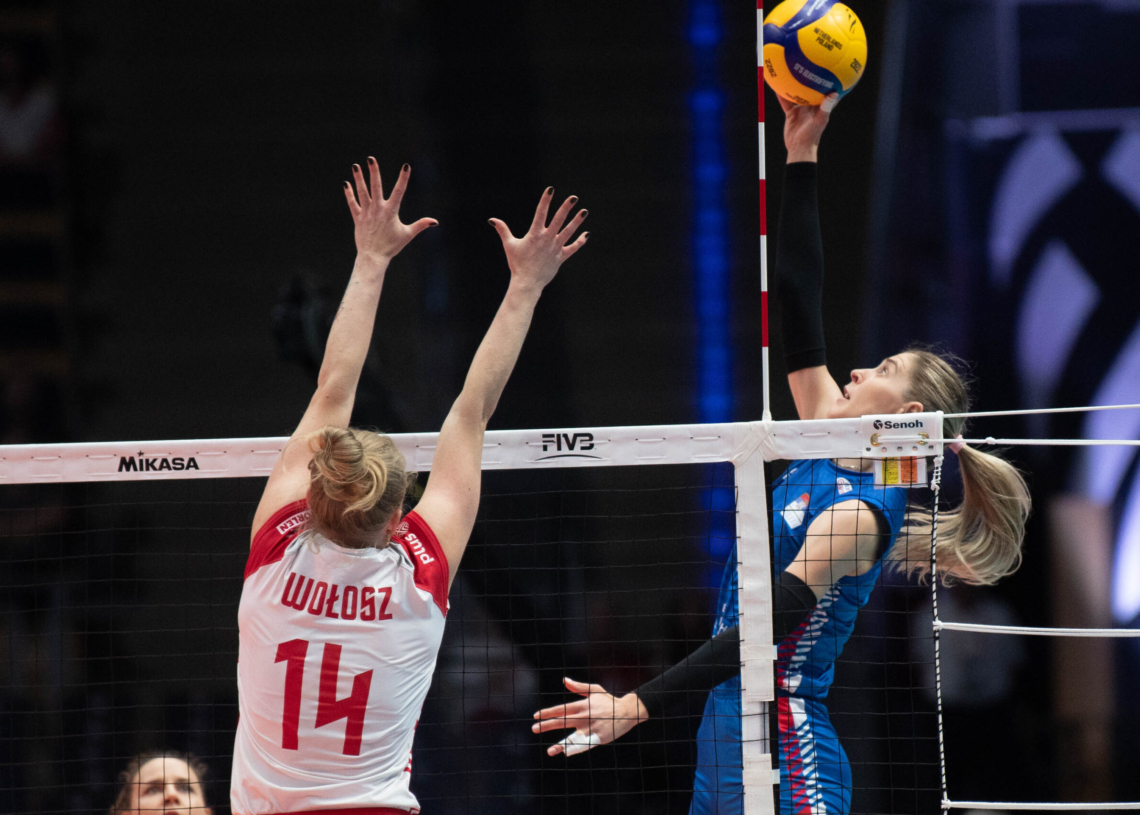 Polskie siatkarki przegrały z Serbkami 0:3 w łódzkiej Atlas Arenie
