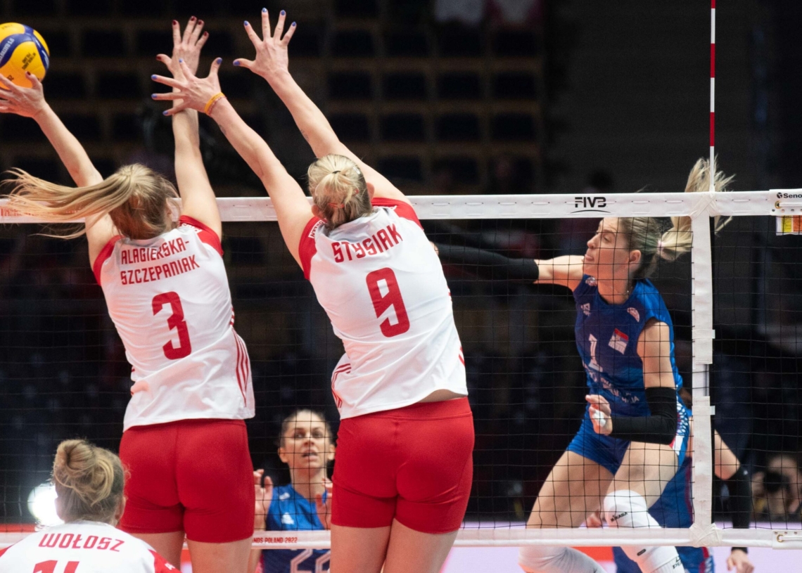Polskie siatkarki przegrały z Serbkami 0:3 w łódzkiej Atlas Arenie