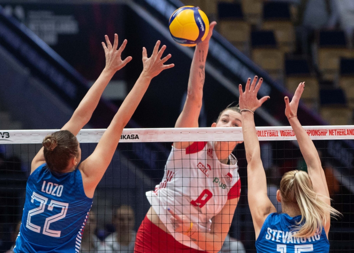 Polskie siatkarki przegrały z Serbkami 0:3 w łódzkiej Atlas Arenie