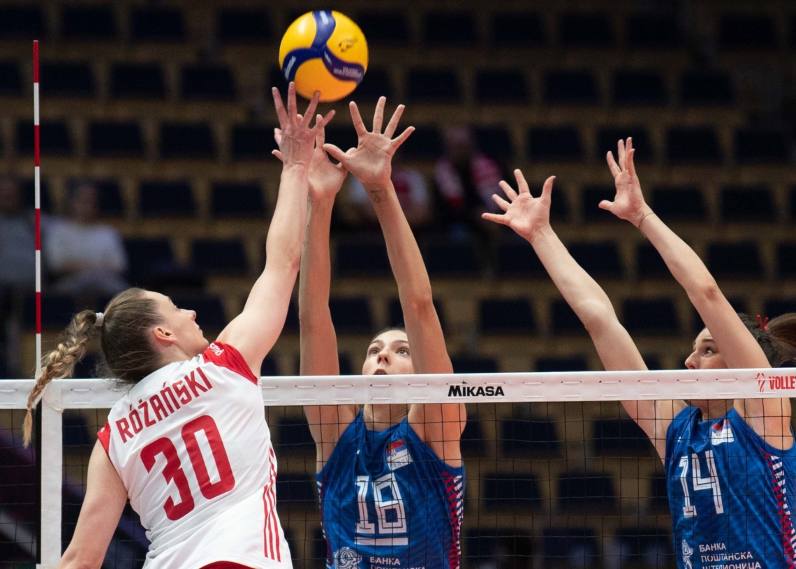 Polskie siatkarki przegrały z Serbkami 0:3 w łódzkiej Atlas Arenie