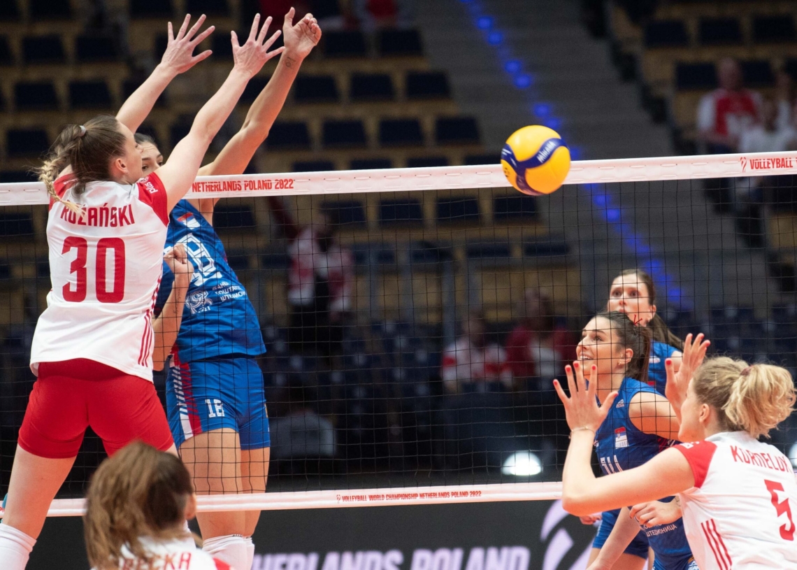 Polskie siatkarki przegrały z Serbkami 0:3 w łódzkiej Atlas Arenie