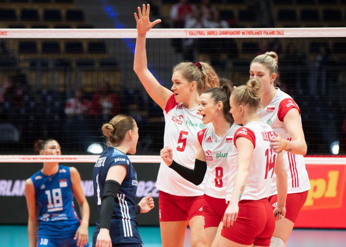 Polskie siatkarki przegrały z Serbkami 0:3 w łódzkiej Atlas Arenie