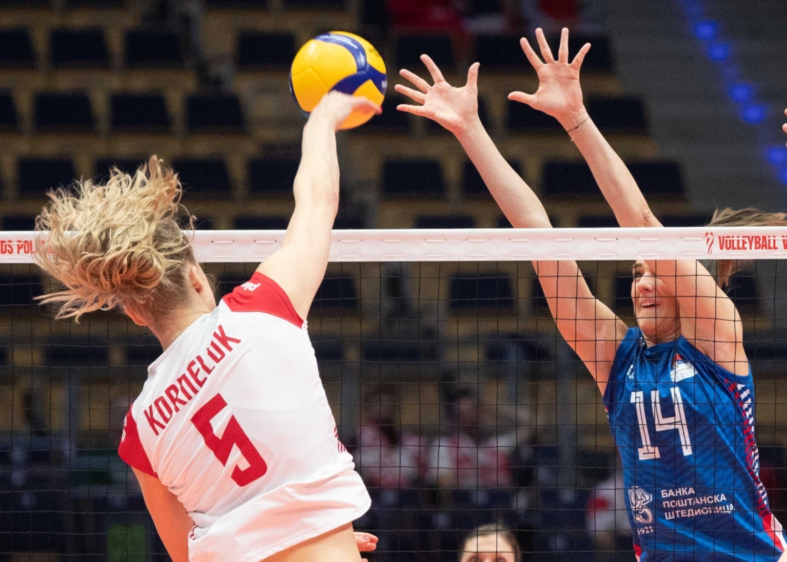 Polskie siatkarki przegrały z Serbkami 0:3 w łódzkiej Atlas Arenie