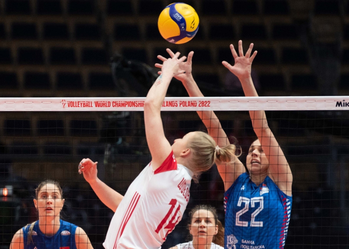 Polskie siatkarki przegrały z Serbkami 0:3 w łódzkiej Atlas Arenie