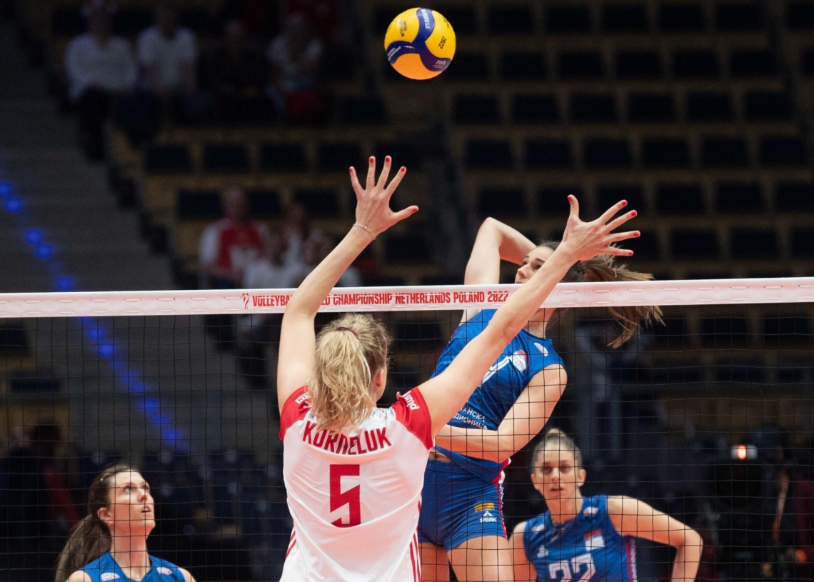 Polskie siatkarki przegrały z Serbkami 0:3 w łódzkiej Atlas Arenie