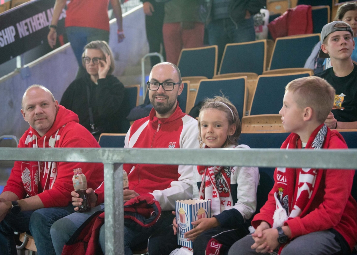Doping kibiców podczas meczu Polska-Serbia
