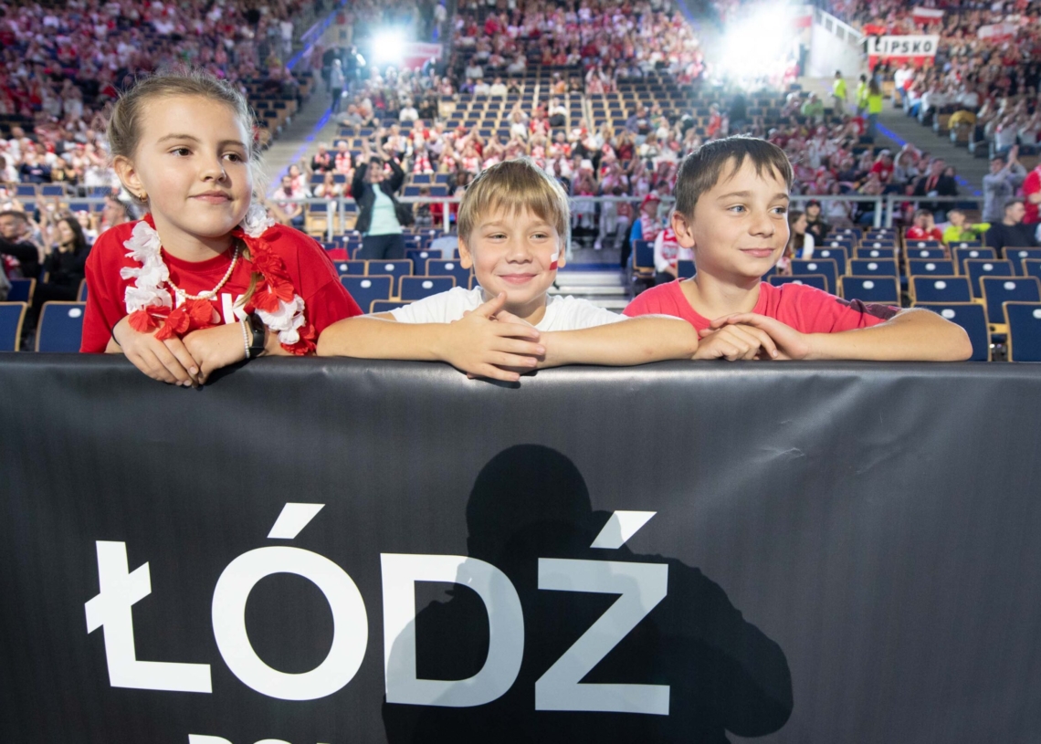 Kibice podczas meczu Polska-Kanada