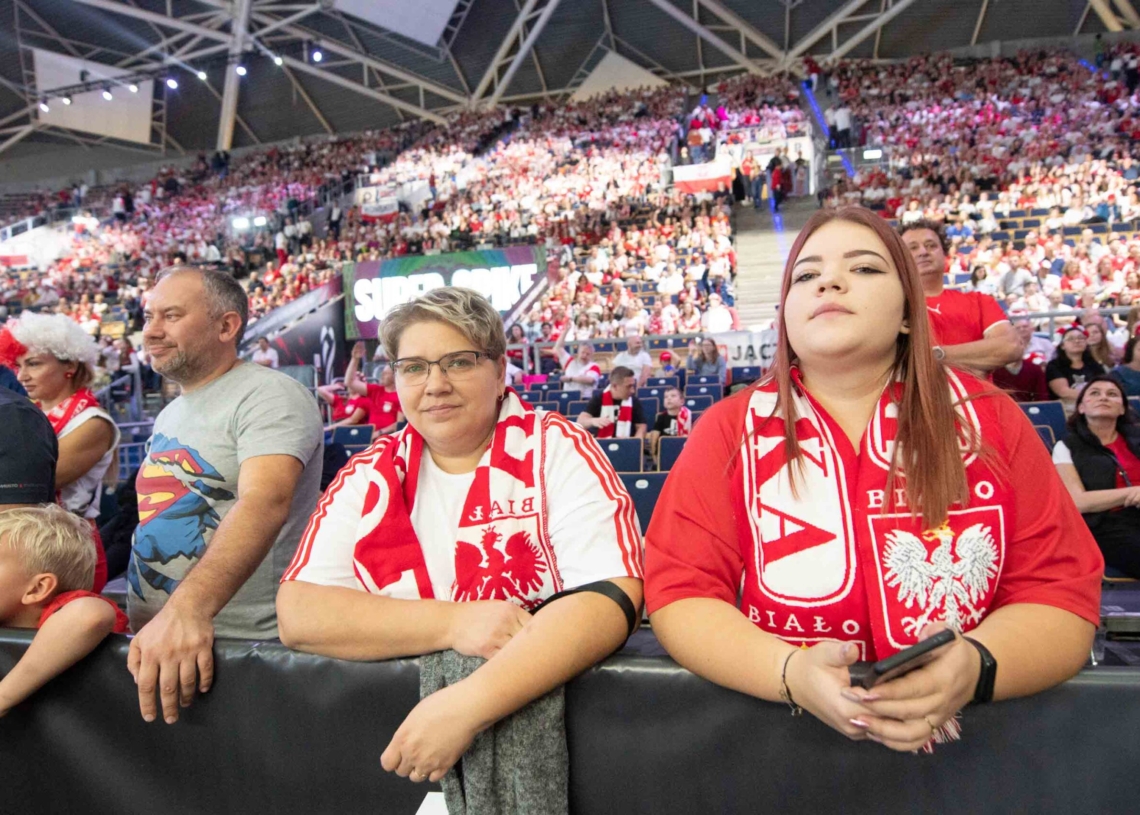Doping kibiców podczas meczu Polska-Niemcy