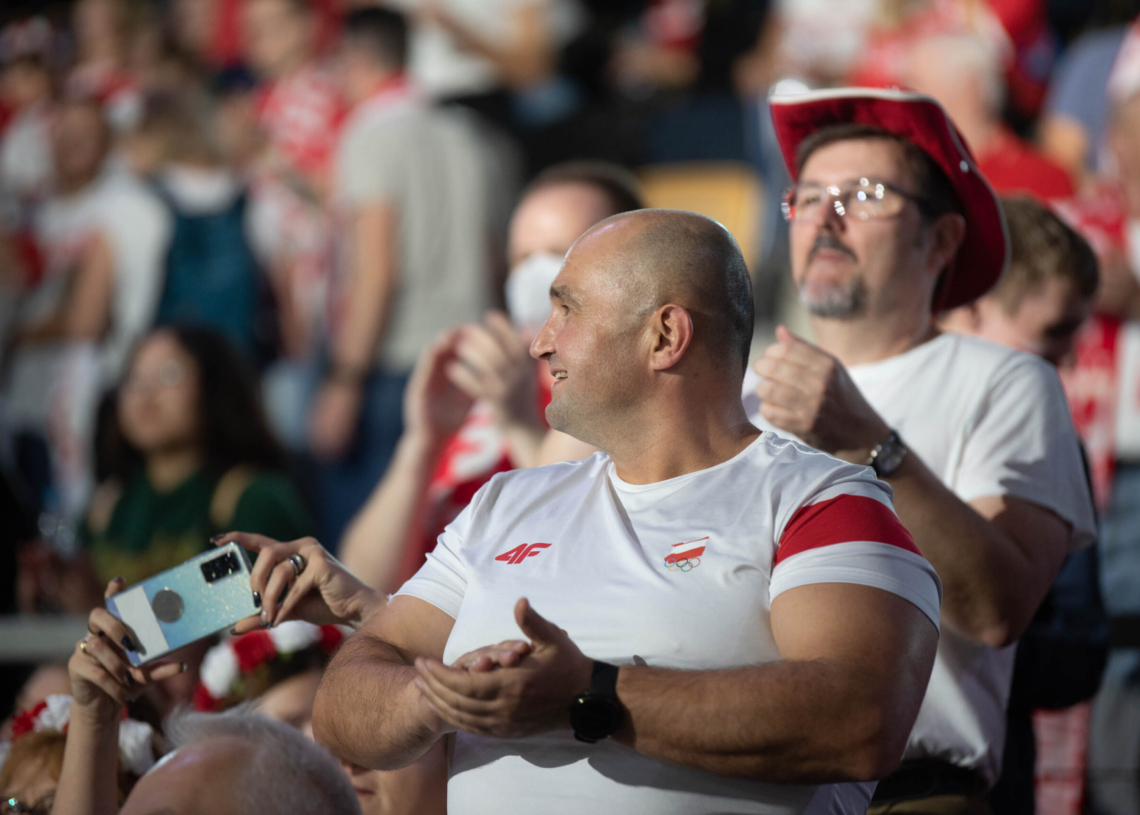 Doping kibiców podczas meczu Polska-Niemcy