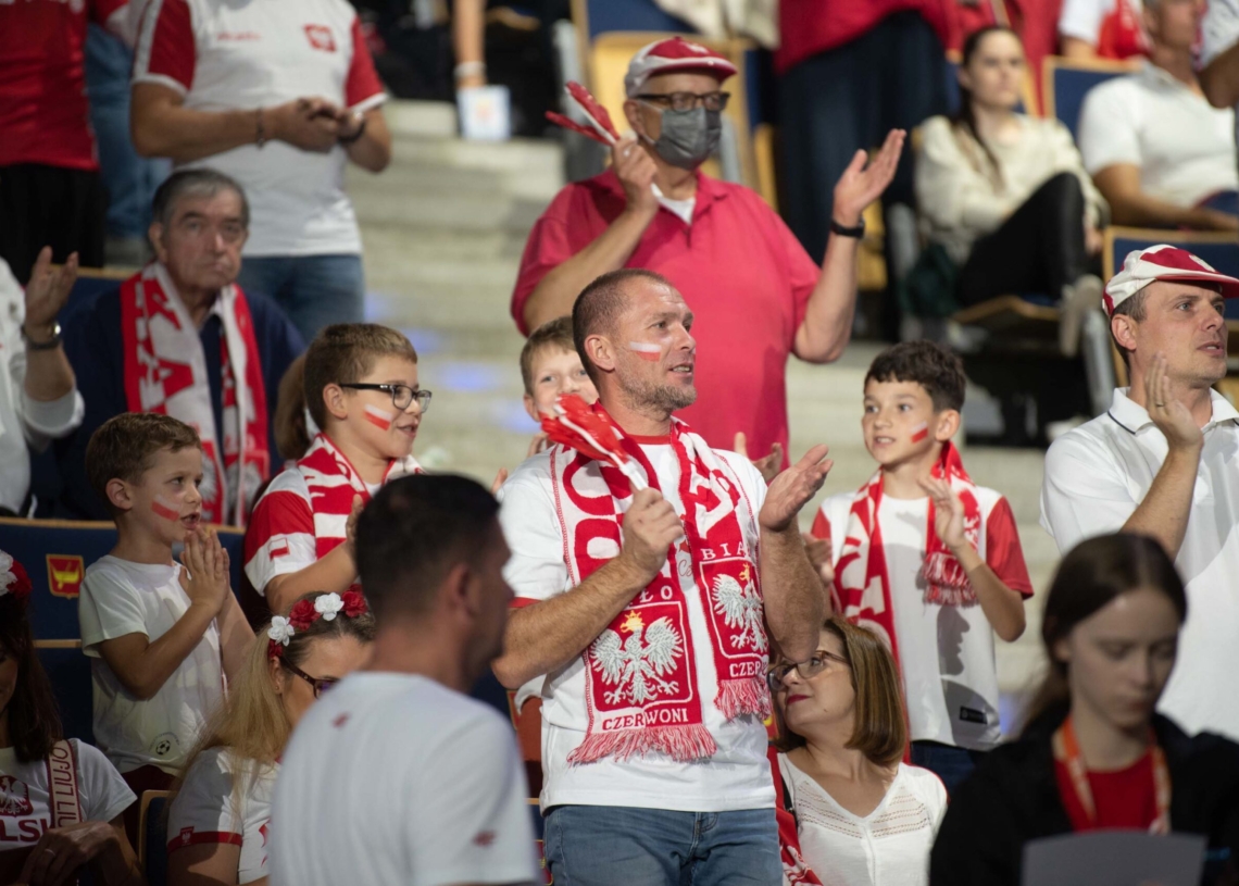 Doping kibiców podczas meczu Polska-Niemcy