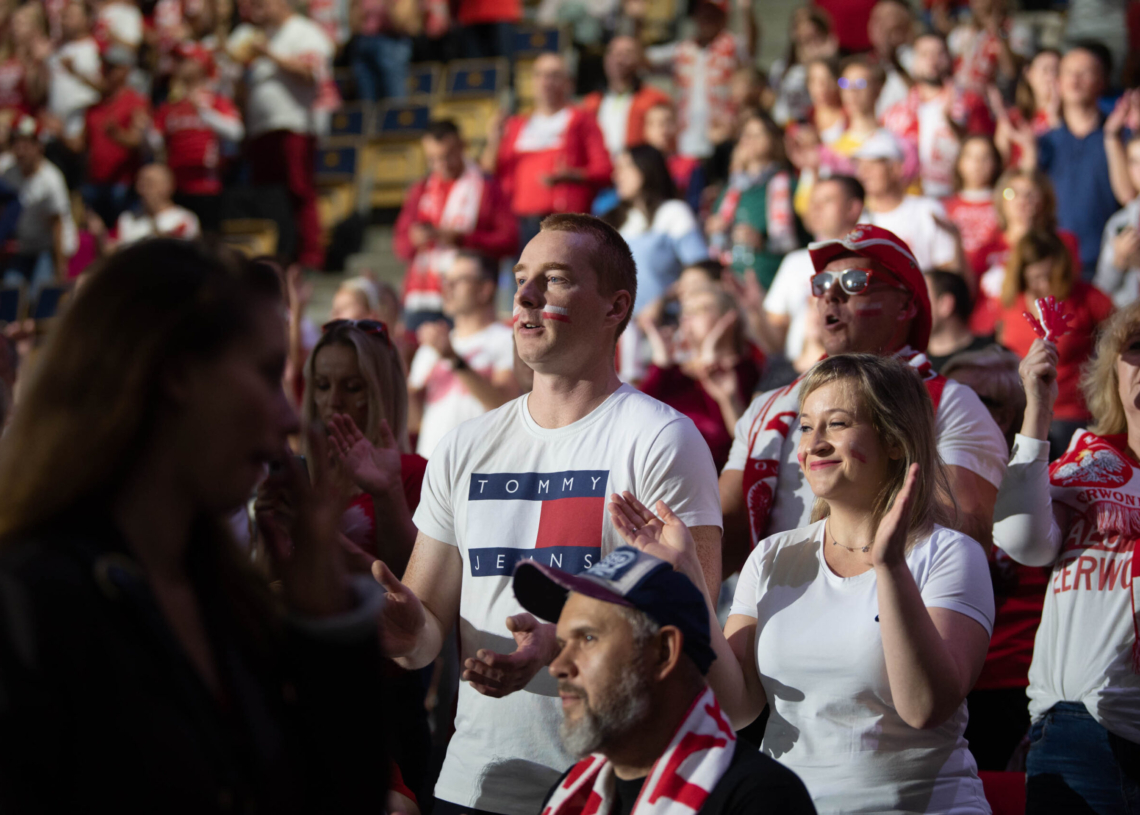 Doping kibiców podczas meczu Polska-Niemcy