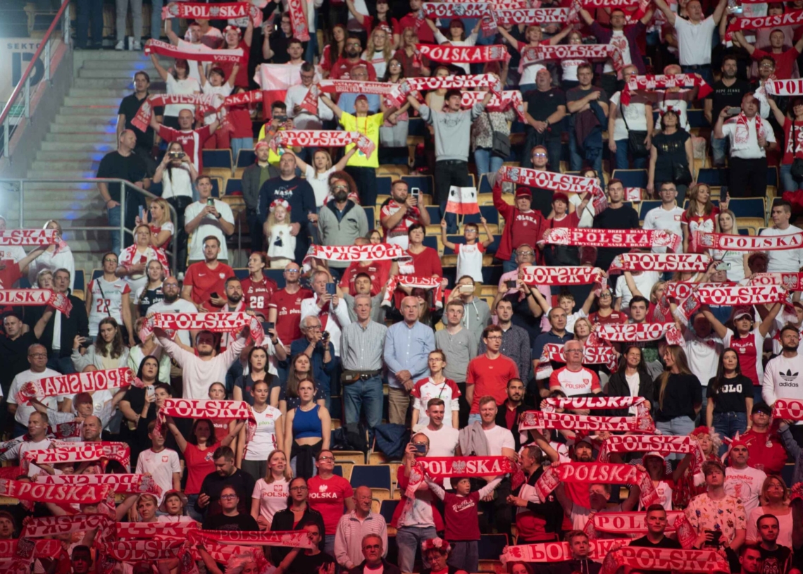 Doping kibiców podczas meczu Polska-Niemcy