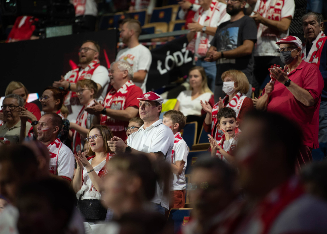 Doping kibiców podczas meczu Polska-Niemcy