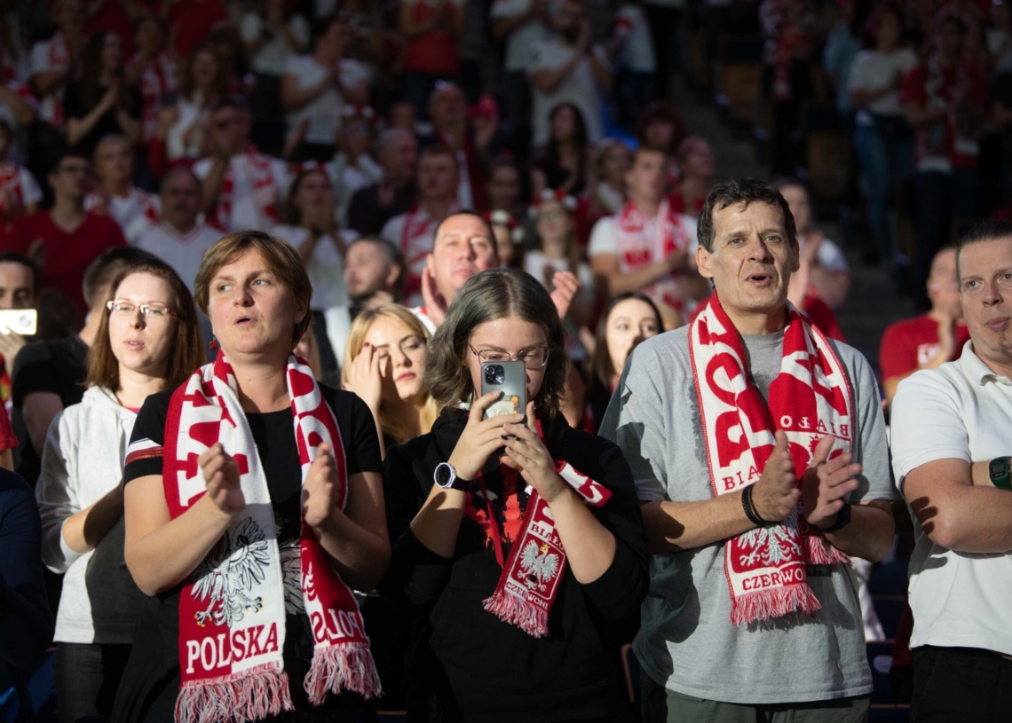 Doping kibiców podczas meczu Polska-Niemcy