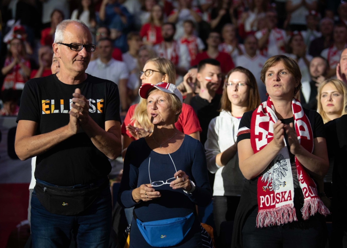 Doping kibiców podczas meczu Polska-Niemcy