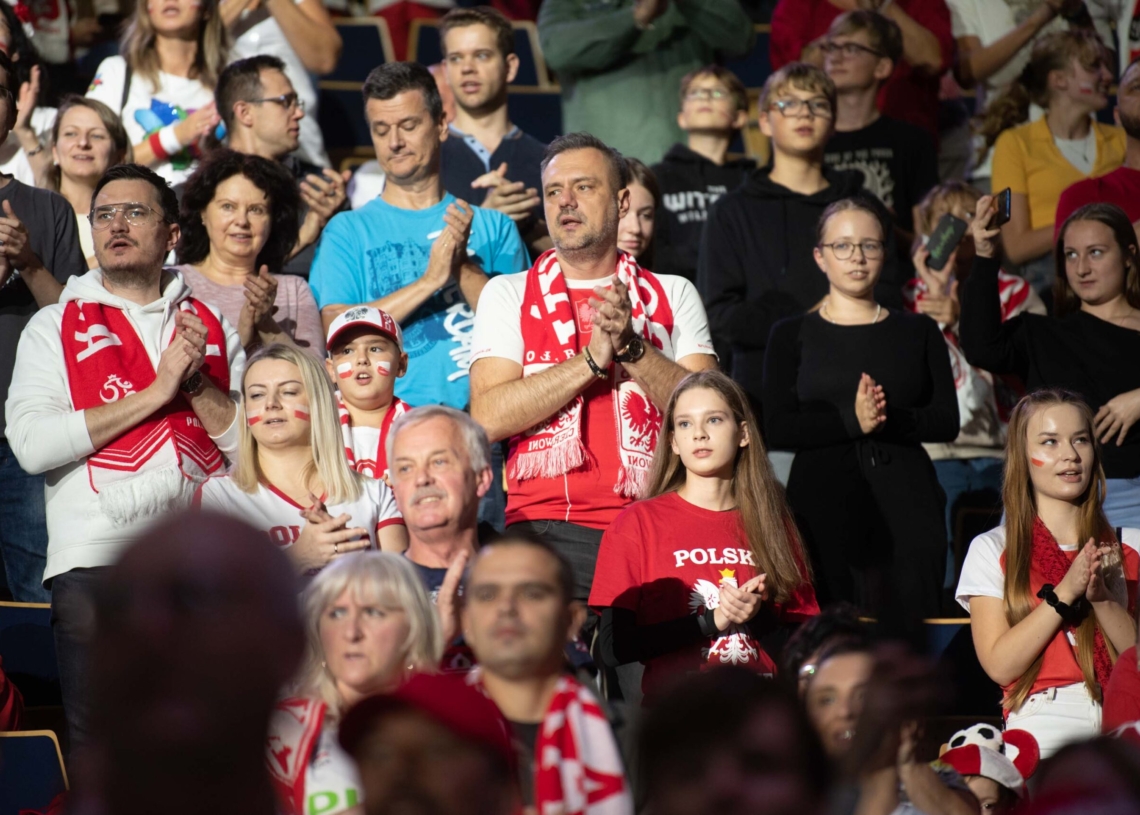 Doping kibiców podczas meczu Polska-Niemcy