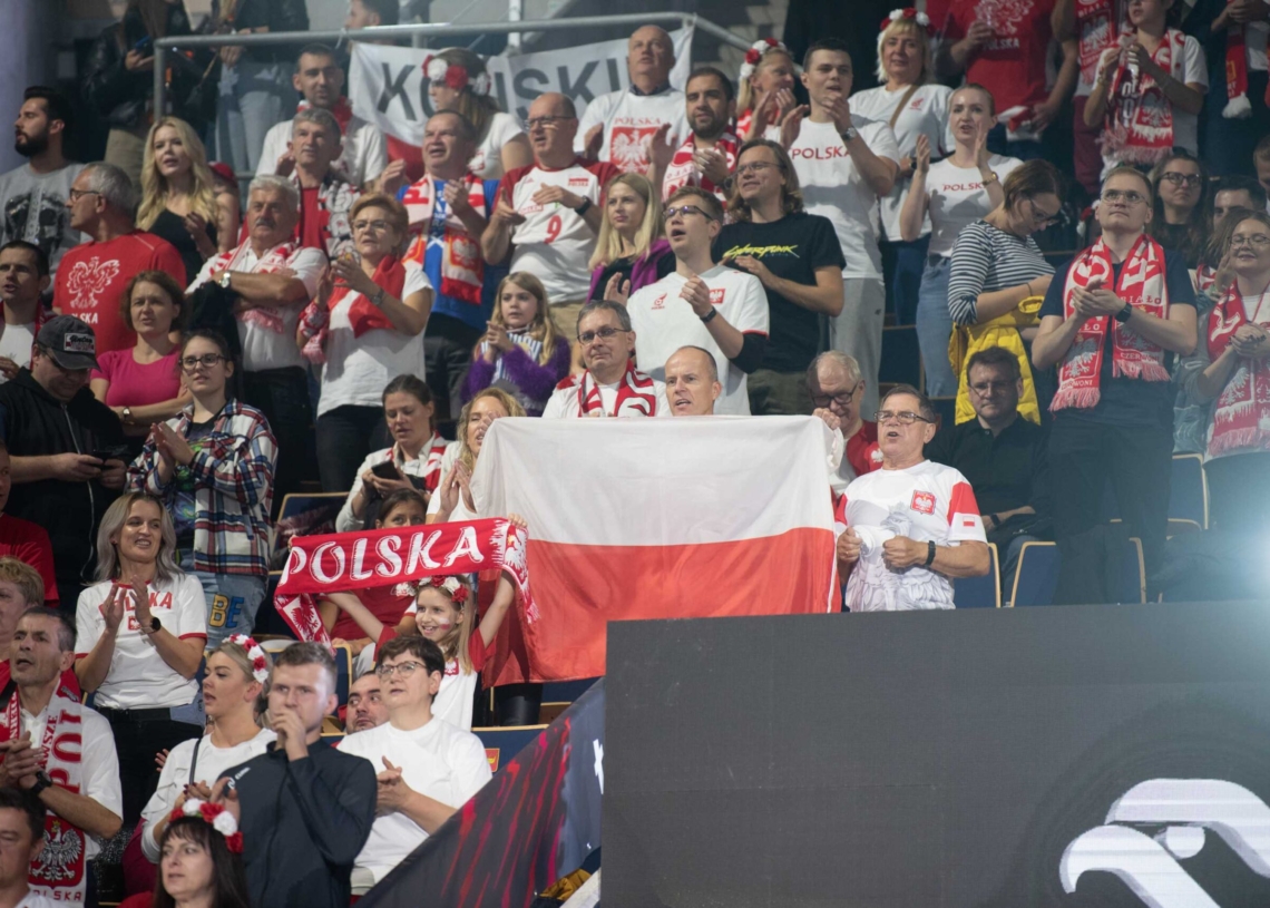 Doping kibiców podczas meczu Polska-Niemcy