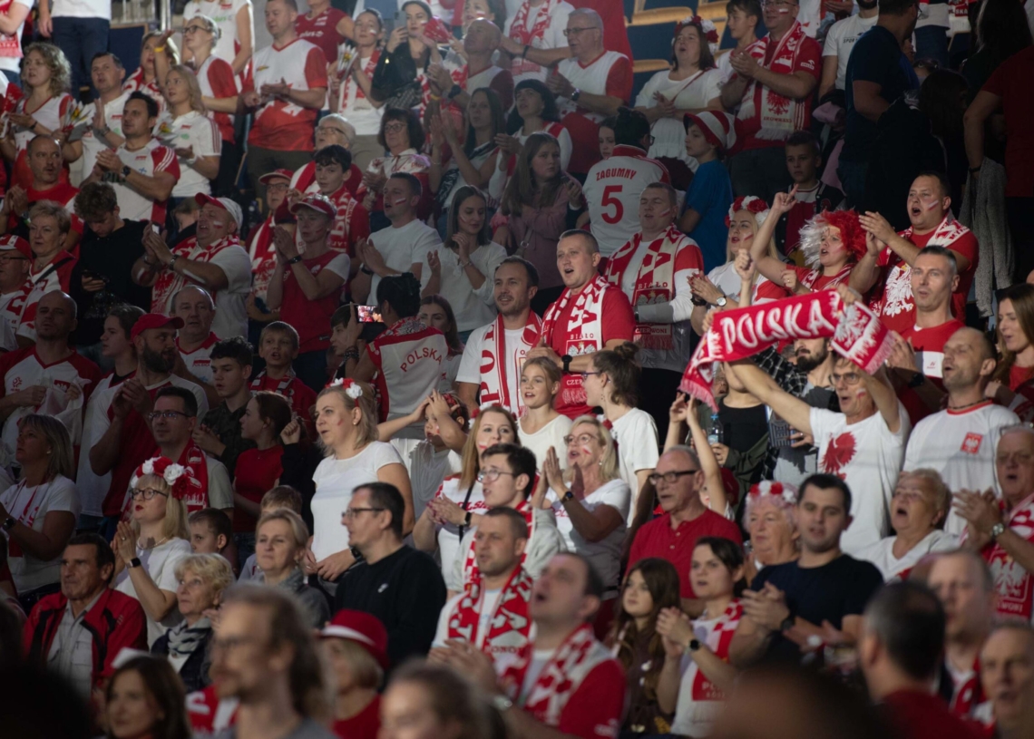 Doping kibiców podczas meczu Polska-Niemcy