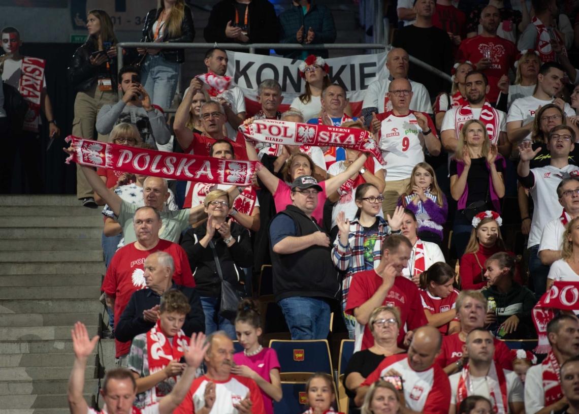Doping kibiców podczas meczu Polska-Niemcy
