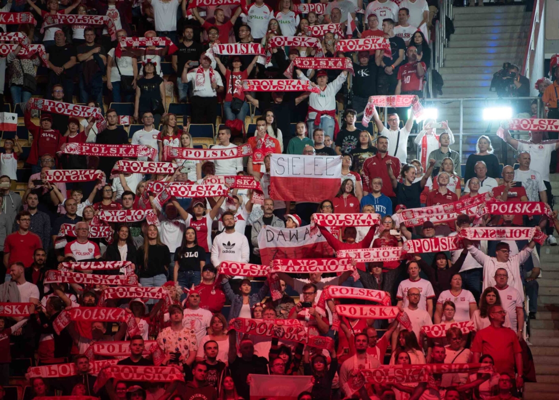 Doping kibiców podczas meczu Polska-Niemcy